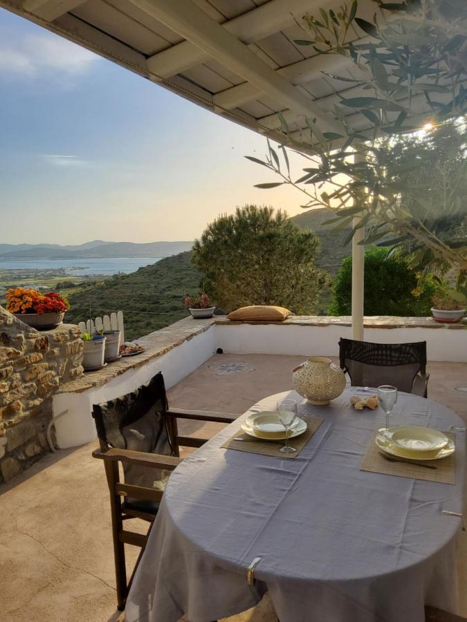 Romantic Sunset Cycladic House In Sotires Moni Christou Dasous Exterior foto